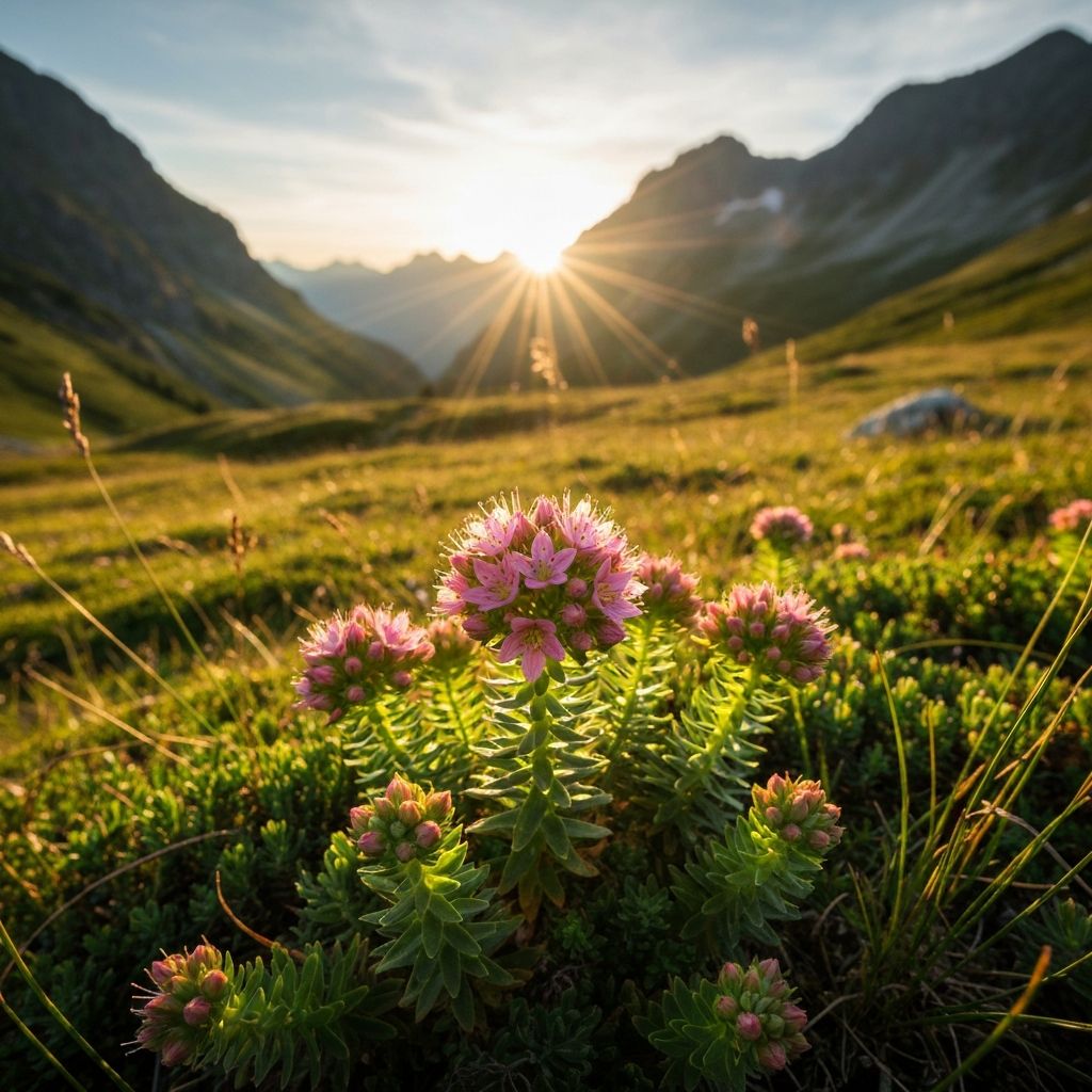 Alpine Rhodiola plant compound